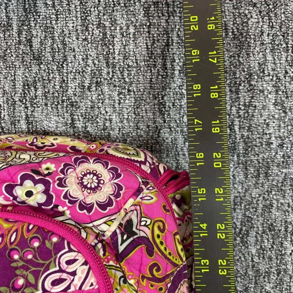 Vera Bradley Priscilla Pink Backpack Quilted Cotton Floral Paisley Travel School
